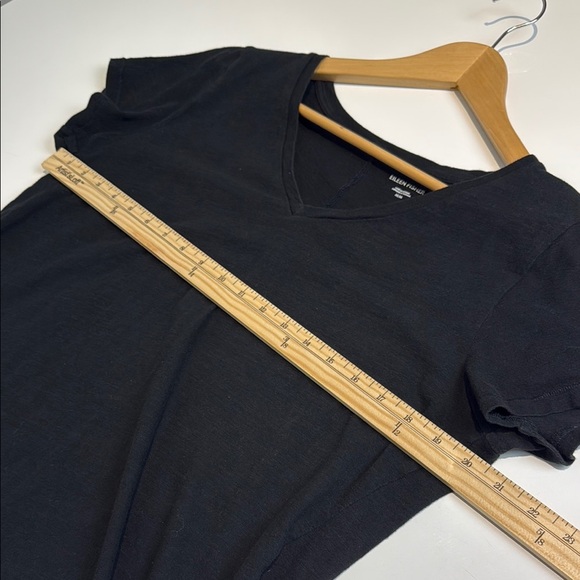 Eileen Fisher Black Fitted Cuffed Sleeve T-Shirt - Picture 4 of 6